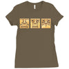 run from evil Ladies Fitted T-Shirt