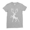 christmas deer Ladies Fitted T-Shirt
