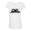 shotgun shuts his cakehole Maternity Scoop Neck T-shirt