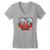 red crabby Women's V-Neck T-Shirt