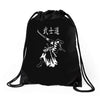samurai bushido Drawstring Bags
