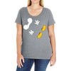 Creating a Little Disney Magic Character Ladies Curvy T-Shirt
