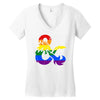 dungeons and dragons lgbtq Women's V-Neck T-Shirt
