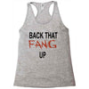 back that fang up Racerback Tank