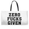 Zero Fucks Given Weekender Totes