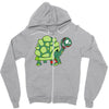 tortue nazie zombie Zipper Hoodie