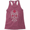 rose sugar skull Racerback Tank