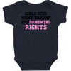 girls just want to have fundamental rights Baby Bodysuit