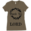 thank you lord Ladies Fitted T-Shirt