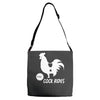 cock rides funny Adjustable Strap Totes