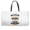 Super Cool Mom Of A Freaking Awesome Son Weekender Totes
