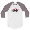 case ih red tractor boy comin' through 3/4 Sleeve Shirt