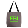 mens fbi print casual slim Tote Bags