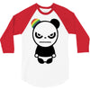 angry panda rainbow 3/4 Sleeve Shirt