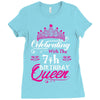 Celebrating With the 7th Birthday Queen Ladies Fitted T-Shirt