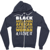 melanin african american woman Zipper Hoodie