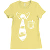 geek pocket protector tie Ladies Fitted T-Shirt
