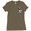 pocket dark link Ladies Fitted T-Shirt