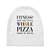 fitness  more like fitness whole pizza inside my mouth Baby Beanies