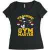 training to be gym master Women's Triblend Scoop T-shirt