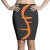 helix of heroes funny retro sci fi superhero symbol cool logo Pencil Skirts
