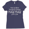 worlds greatest maw maw Ladies Fitted T-Shirt