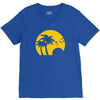 beach silhouette birds sand sunset V-Neck Tee