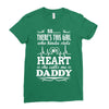 There's This Girl Who Stole My Heart She Calls Me Daddy Ladies Fitted T-Shirt