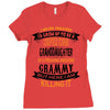 Super Cool Granddaughter Of A Freaking Awesome Grammy Ladies Fitted T-Shirt