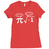 be rational get real nerdy geek pi nerd Ladies Fitted T-Shirt