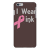 junior's breast cancer awareness i wear pink iPhone 6/6s Plus Case