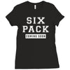 Six Pack Coming Soon Ladies Fitted T-Shirt
