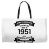 Premium Vintage 1951 Weekender Totes