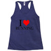 i love running Racerback Tank