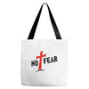 no fear Tote Bags
