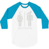 restroom for the recently deceased 3/4 Sleeve Shirt