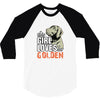 This Girl Loves Her Golden 3/4 Sleeve Shirt