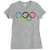 olympic rings Ladies Fitted T-Shirt