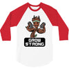 groot grow strong galaxy gym fitness mashup 3/4 Sleeve Shirt