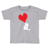 bird love heart animal graph note music party pop art gift Toddler T-shirt