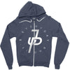 jake paul silver Zipper Hoodie