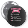 technician's wife Pin-back button