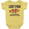 lost fish Baby Onesie