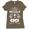 I Am One Blessed Gigi Ladies Fitted T-Shirt