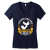 Father and Son Best Friends for Life Women's V-Neck T-Shirt