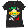 cinco de meow Ladies Fitted T-Shirt