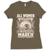 women march Ladies Fitted T-Shirt