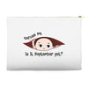 September Peeking Out Baby Boy Accessory Pouches