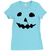 halloween jack o lantern Ladies Fitted T-Shirt
