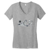 rebel attack Women's V-Neck T-Shirt